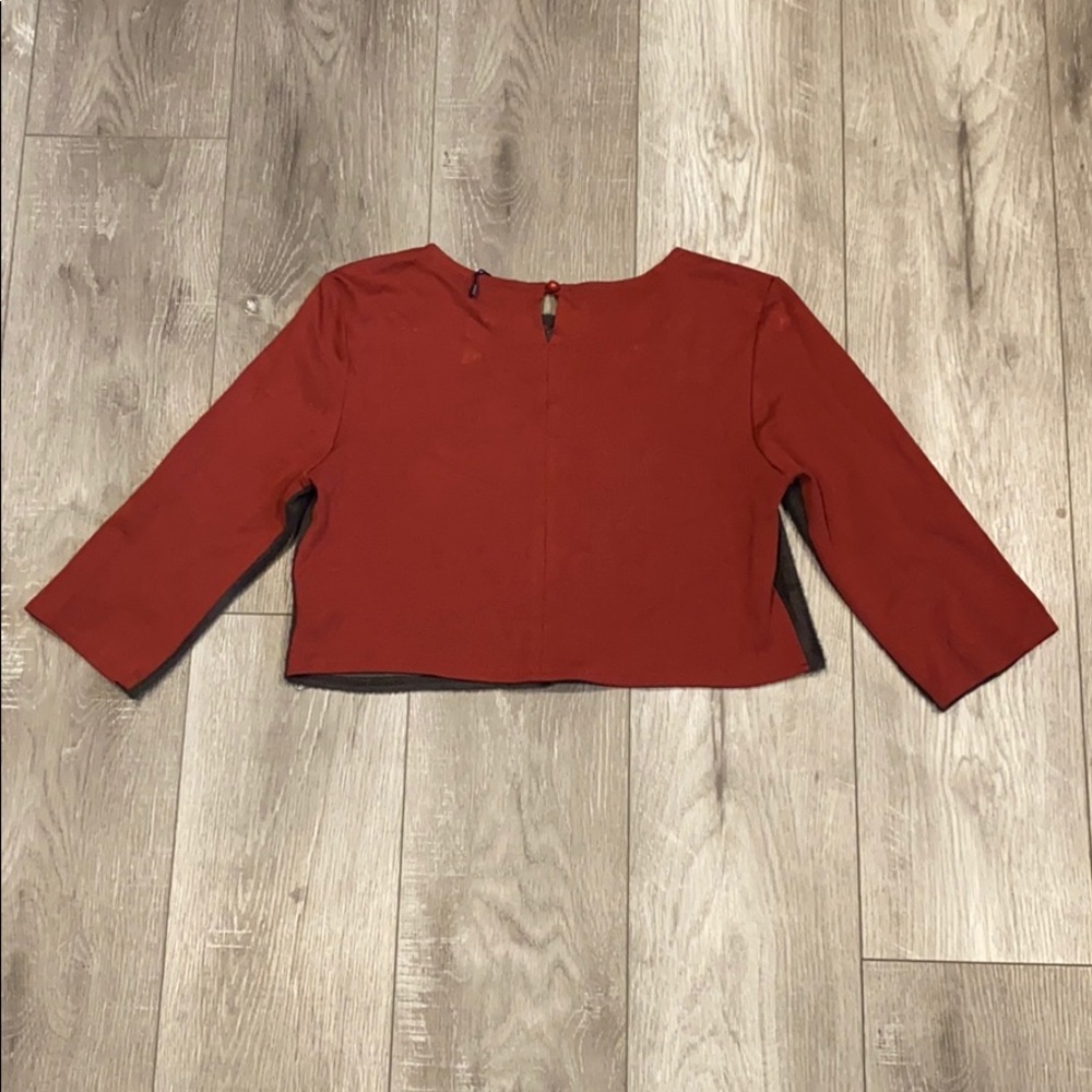 Ermanna Faux Fur Cropped Top - Picture 4 of 6